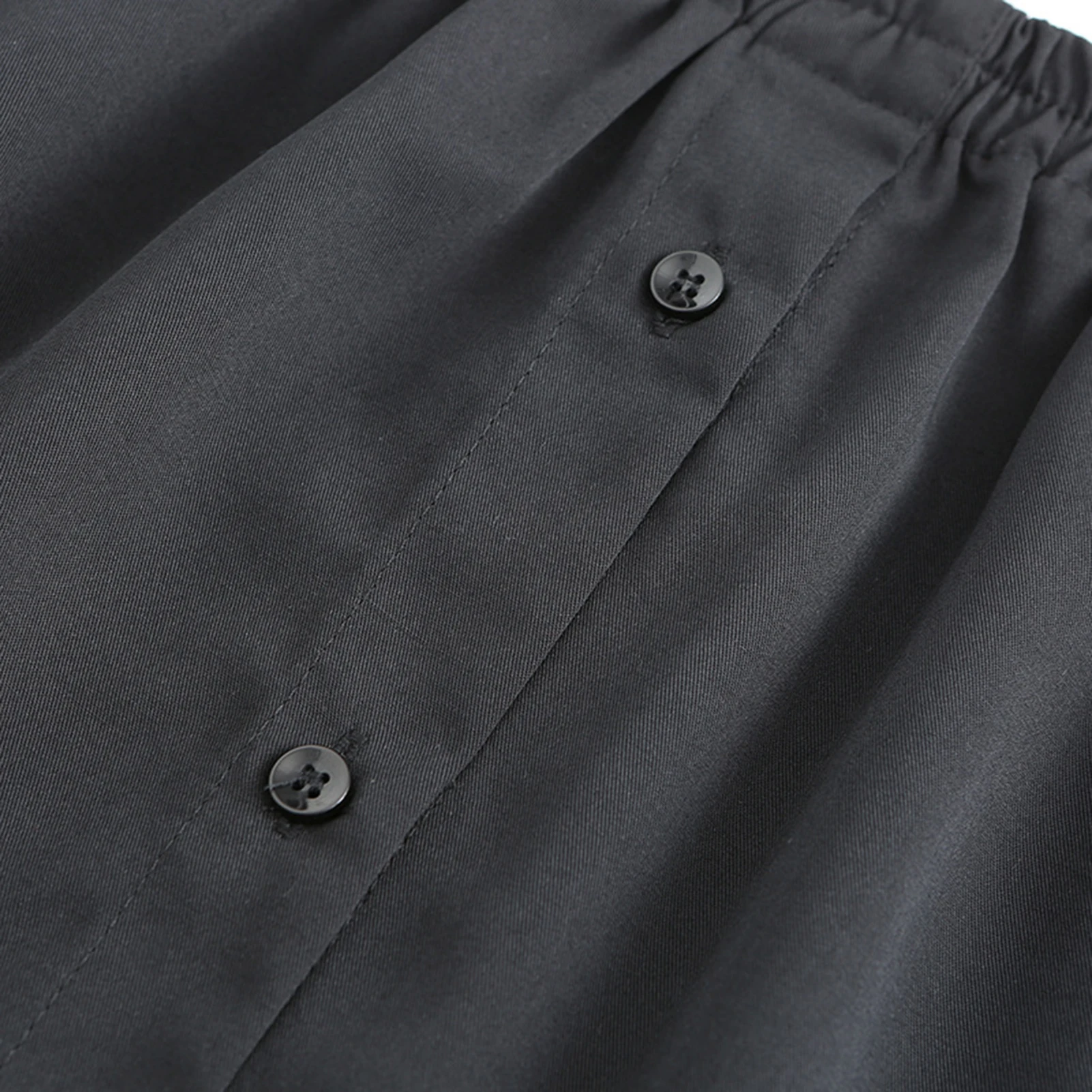 

Women Fake Shirt Irregular Skirt Blouse Tail Hem Cotton Detachable Underskirt