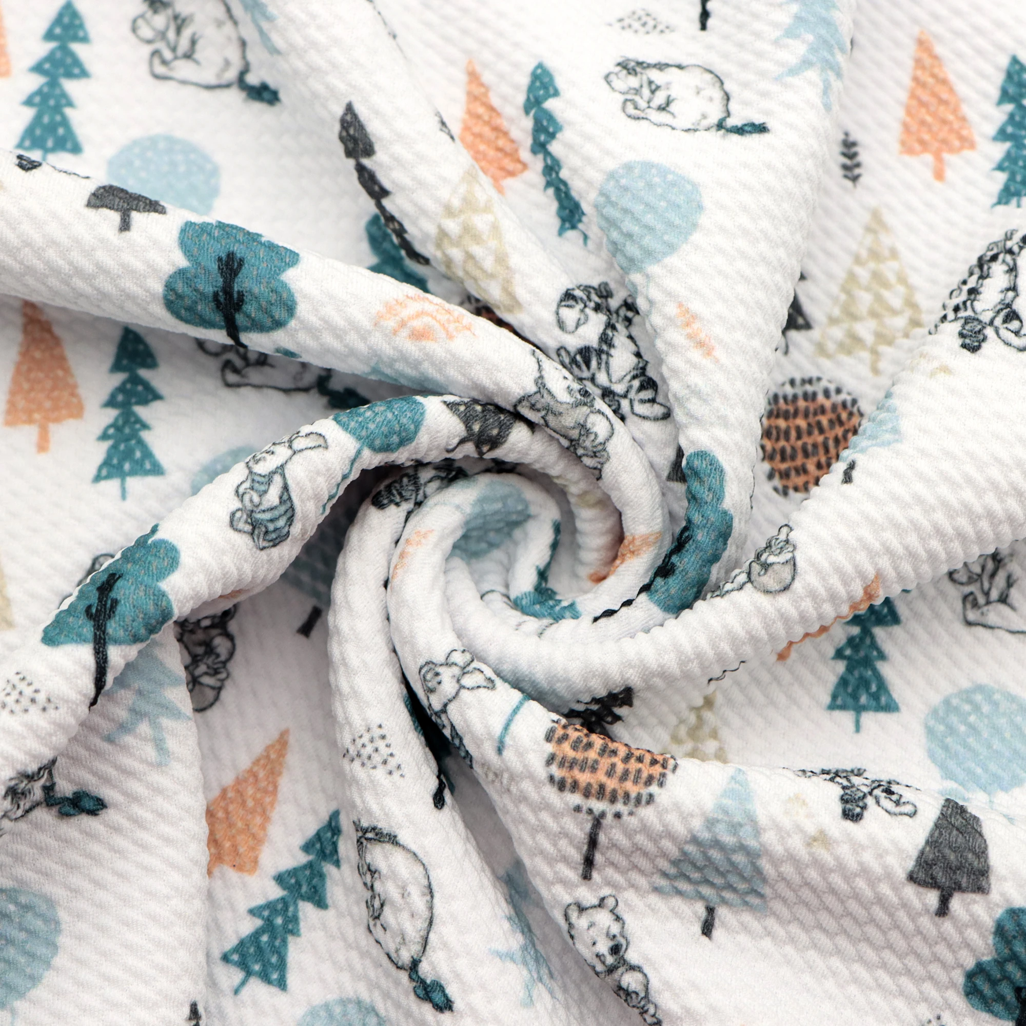 1/2 ярда трикотажная ткань из эластичного спандекса с рисунком животных Подсолнух