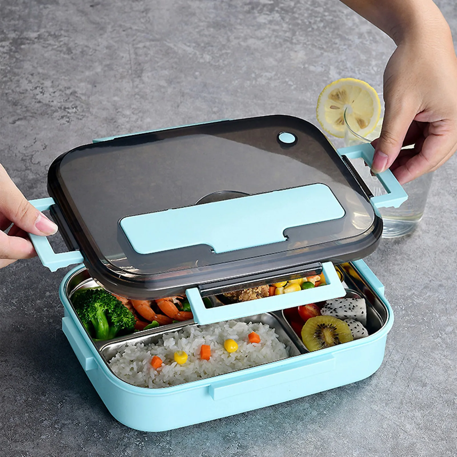 Ланч-бокс из нержавеющей стали Bento герметичный составной | Дом и сад