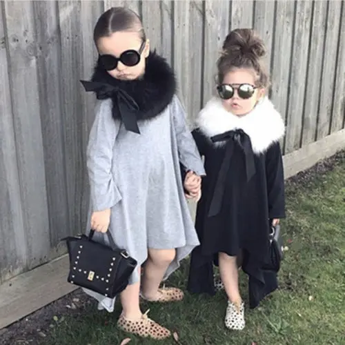 Лидер продаж свободное Макси-платье для маленьких девочек с рукавом летучая мышь