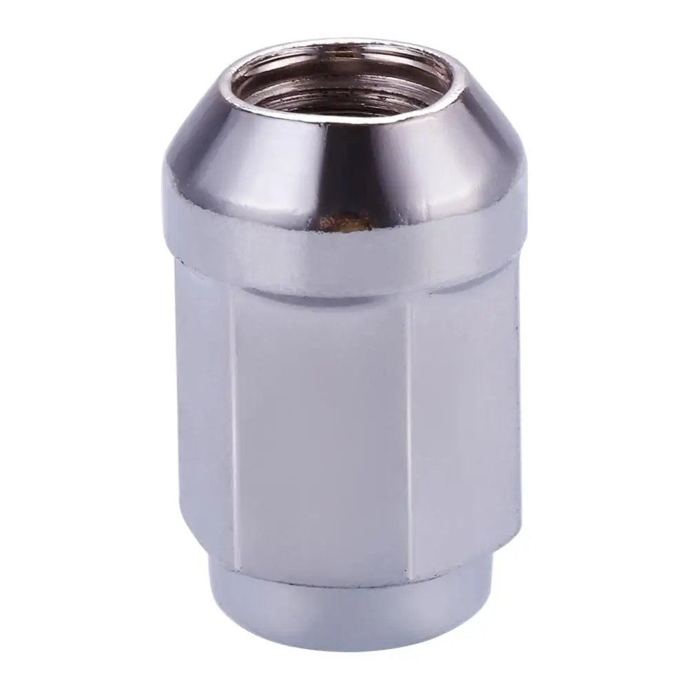 Практичное 20 шт. КОЛЕСО гайки M12x1.25 закрытого конца Bulge Acorn Коническое сиденье хром 1,3" высокий шестигранный