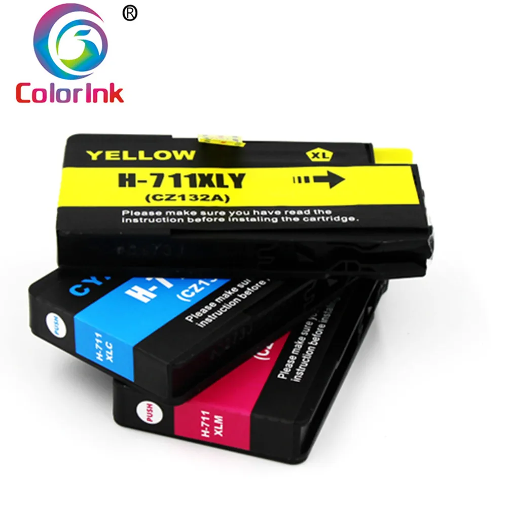 Цвет чернил 711 XL 711XL фотосессия для принтера HP711 HP711XL Designjet T120 24/T120 610/T520 24/T520 36/T520