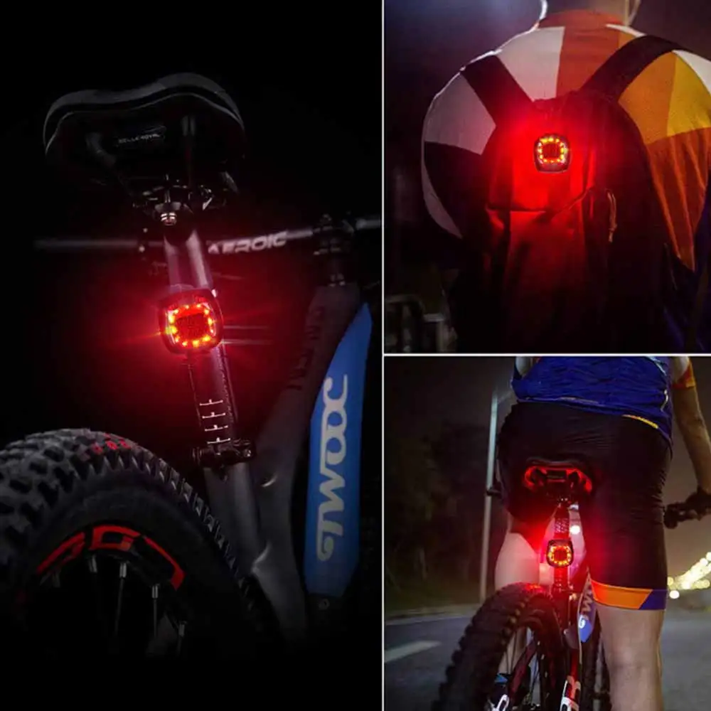 

Mini Bike Tail Light 5-Modes USB Recharge Waterproof LED Lights Warning Night Bicycle Rear Lamp