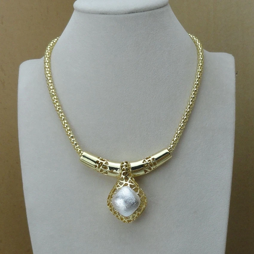 Yuminglai костюм в дубайском стиле ювелирные изделия 24K Ювелирные наборы ожерелье и