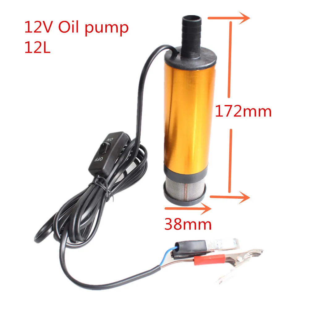 Автомобильный масляный насос DC 12 В 38 мм электрические водяные насосы Кемпинг