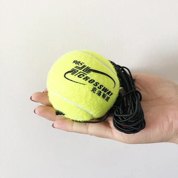 One Ball Сверхмощный инструмент для обучения теннису с эластичным канатом, Шариковая тренировка, саморегулирующийся тренажер, партнер, спарринг устройство, плинтус - Цвет: One Ball