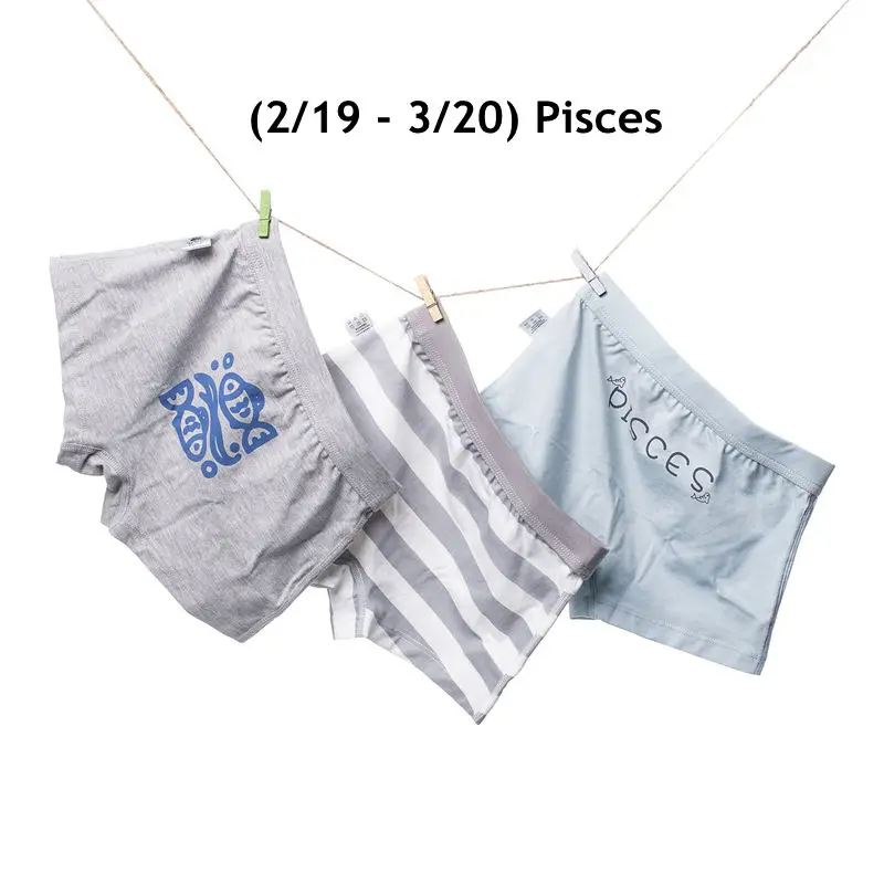 3 шт./упак. нижнее белье для мальчиков милые хлопковые трусы с принтом 12 созвездий