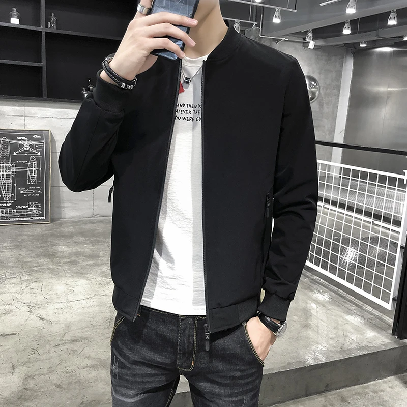 Куртка мужская 2019 новая весна и осень большой размер мужской пиджак простой