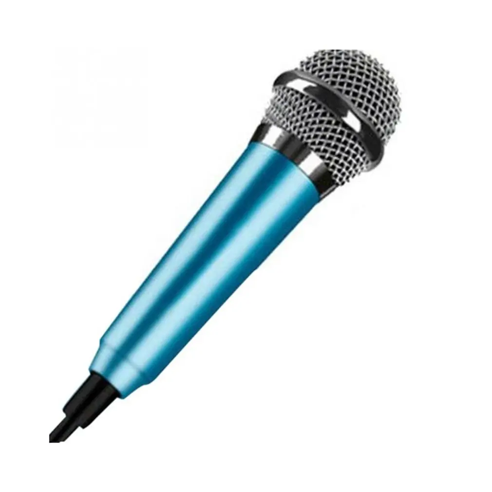 

Portable 3.5mm Stereo Studio Mic KTV Karaoke Mini Microphone For Cell Phone Laptop PC Desktop Small Size Microphone