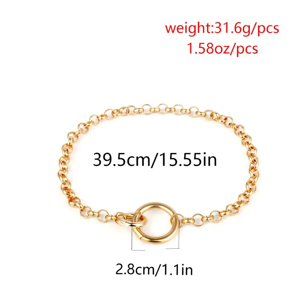 

[FVFV]Multi Layer Curb Cuban Thick Choker Necklace Collar Vintage Portrait Carved Coin Pendant Necklaces for Women Jewelry