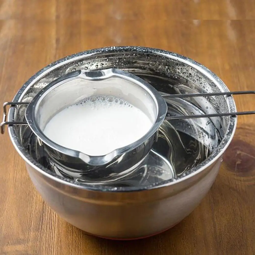 

Steel Chocolate Melting Pot Butter Heating Accessories Pan Fondue Milk Bowl Baking Tools Cheese Maker Pastry J1R5