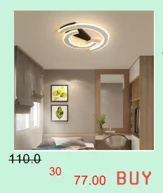 Chandelierrec чердак люстры черный/белый Железный корпус бар гостиная низкие потолки СВЕТОДИОДНЫЙ Потолок люстры светильники