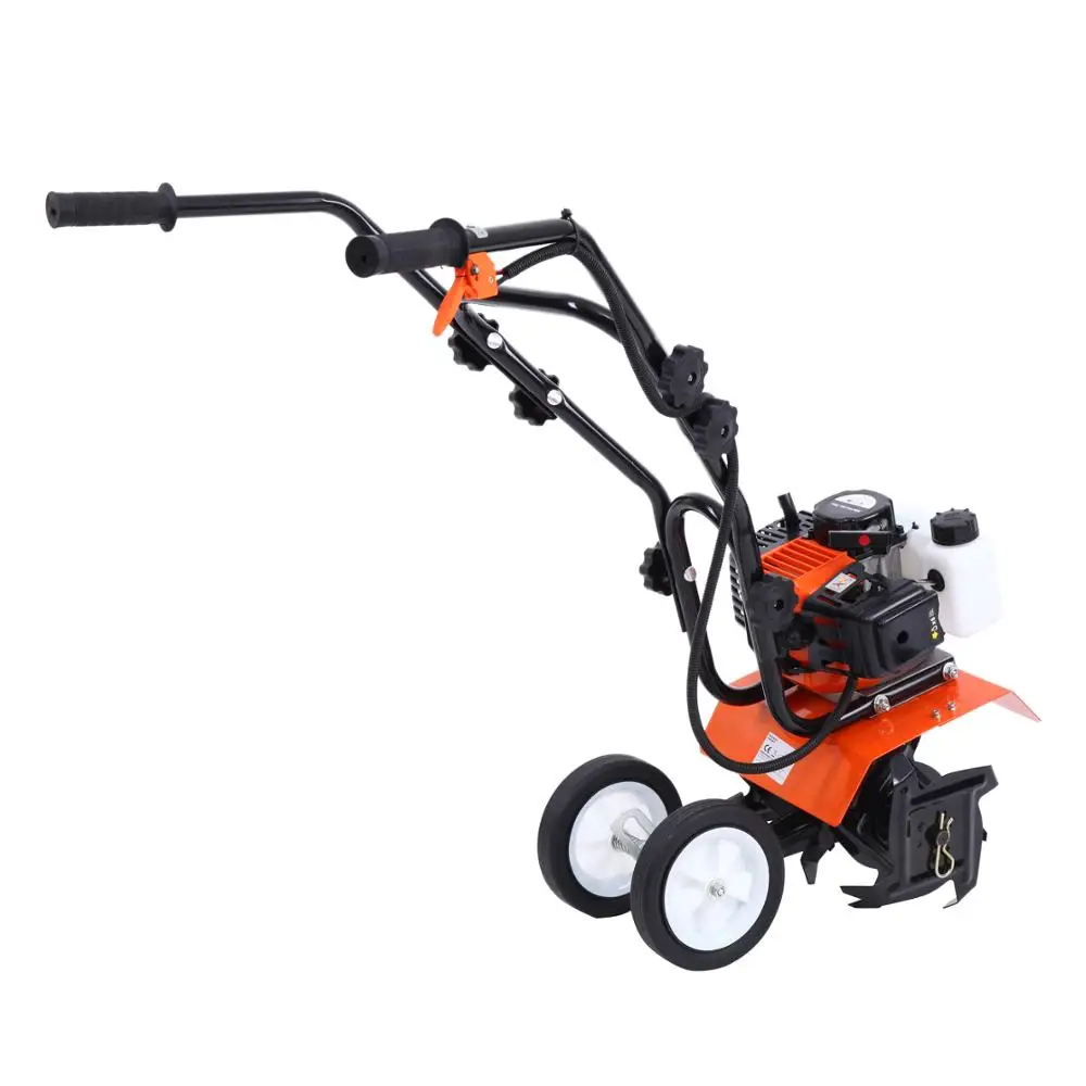 Бензиновый садовый мини культиватор 2 тактный двигателя 52cc Rotavator почва