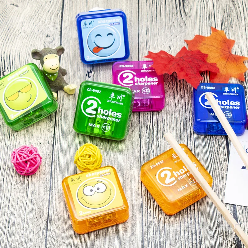 1 шт. Многофункциональная точилка для карандашей с одним отверстием и двумя