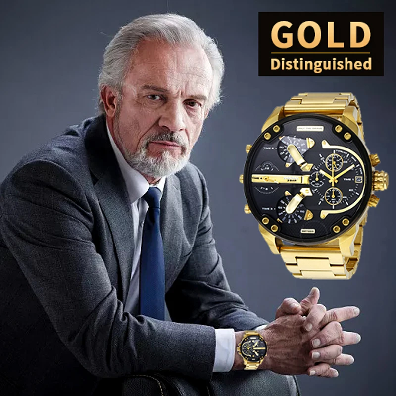 

Father's Day Men Alloy Steel Quartz Watch Round Dial Gift for Business Party LXH