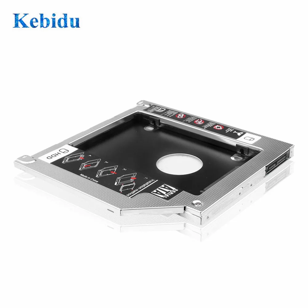 Второй HDD Caddy 2nd SATA 2 5 &quotжесткий диск SSD 9 мм корпус для Apple Macbook Pro Air A1278 A1286 A1297 DVD CD ROM