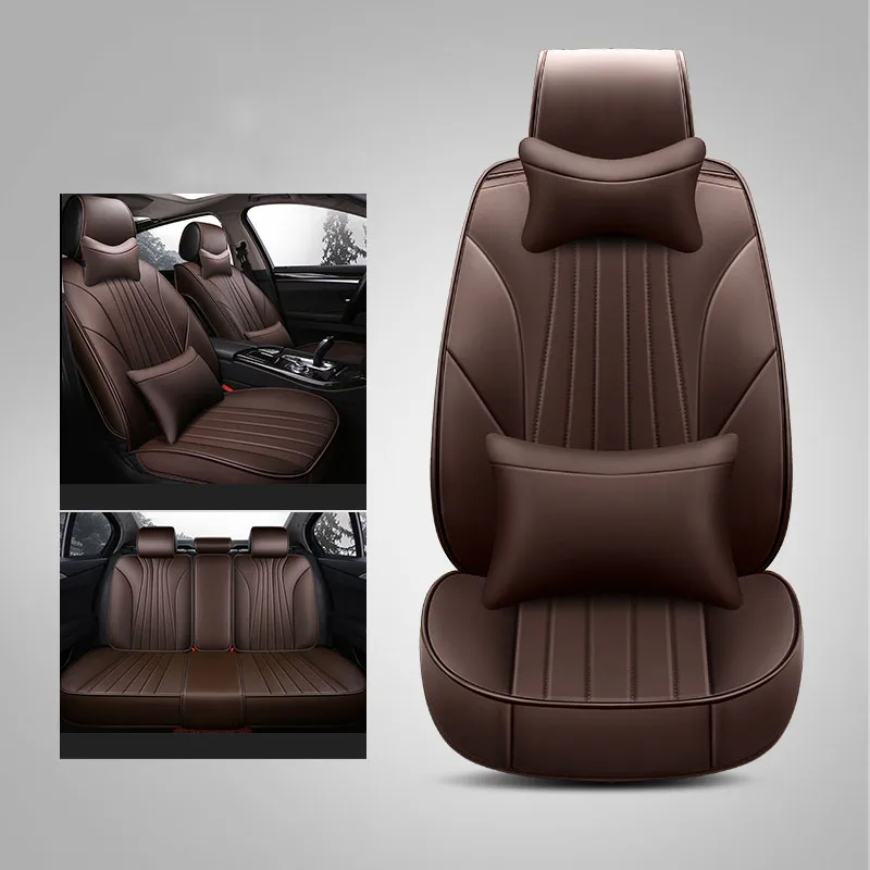 

WLMWL Leather Car Seat Cover for Renault All Models captur logan kadjar trafic scenic armrest megane car accessories