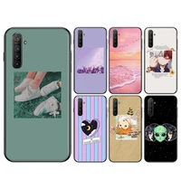 lock screen aesthetic silicone cover for oppo reno 4 3 pro 10x zoom 2 z f realme ace c2 x2 pro 5g phone case