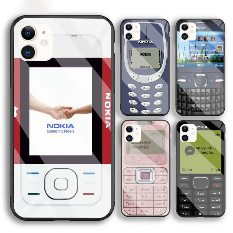 

Funny NOKIA Phone Case For Iphone 6 6s 7 8 Plus XR X XS XSmax 11 12 Pro Mini Max Tempered Glass