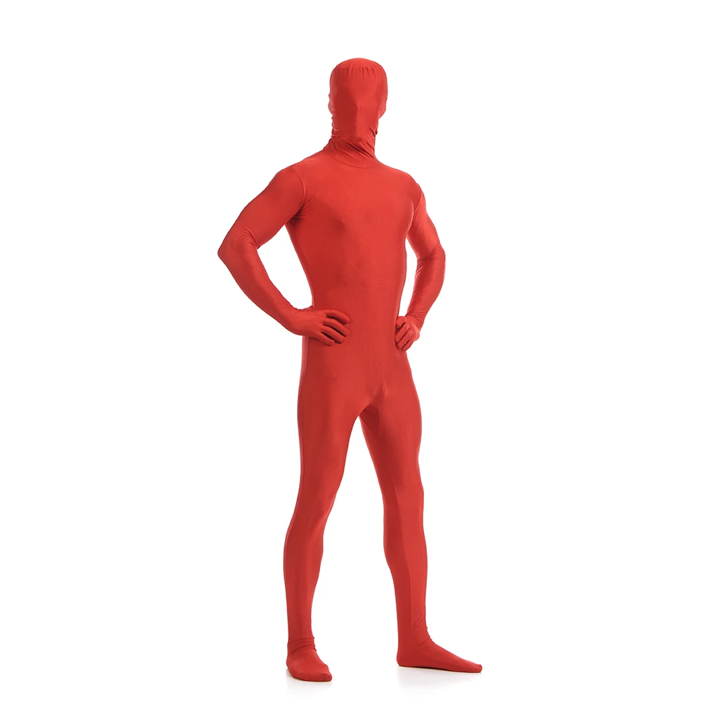 Индивидуальные костюмы Zentai для всего тела Хэллоуина с открытыми глазами и