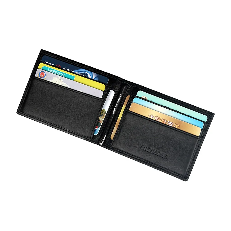 Мужской кошелек из натуральной кожи мужской модный ID держатель для кредитных