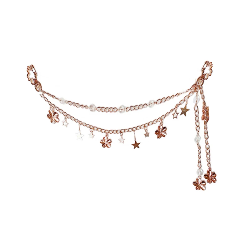 Женская цепочка для сумок под розовое золото H309 | Багаж и сумки