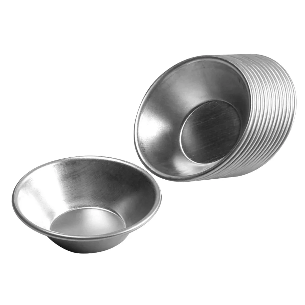 25 шт. Алюминий сплав формы для яичного пирога круглый Форма кекс Мини крошечный