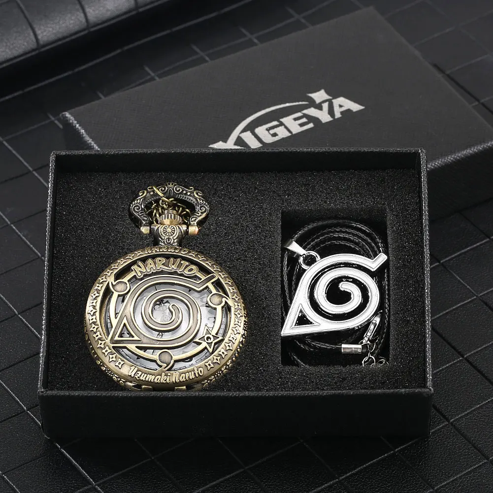 Pocket Watch Cartoon Boys Vintage Bronze Quartz Pocket Watch White Roman Numeral Dial Children Fashion Pendant Gift Set Boxes