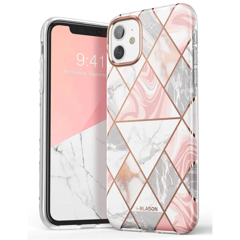 

I-BLASON For iPhone 11 Case 6.1 inch (2019 Release) Cosmo Lite Stylish Hybrid Premium Protective Slim Bumper Marble Back Cover