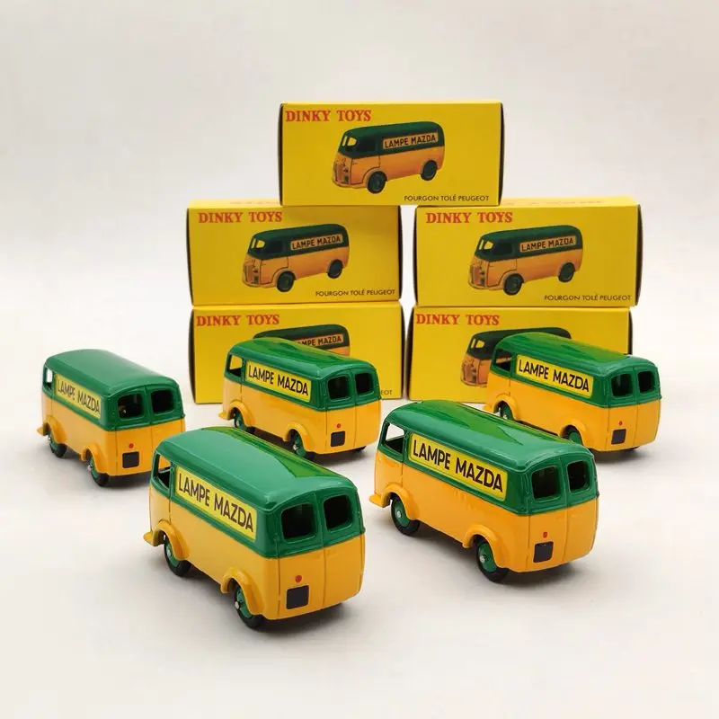 Лот из 5 шт. Atlas 1/43 Dinky Toys 25B для P ~ geot фургон Tole D.3.A лампа MAZDA литая модель