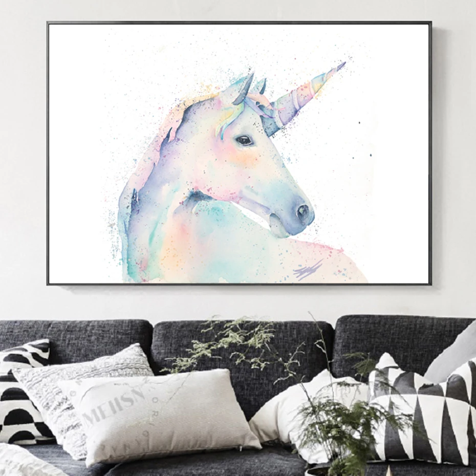 

Lovely Water Color Animals Baby Penguin Wall Art Canvas Painting Posters Wall Prints Posters Best Gifts Kids Room Home Decor