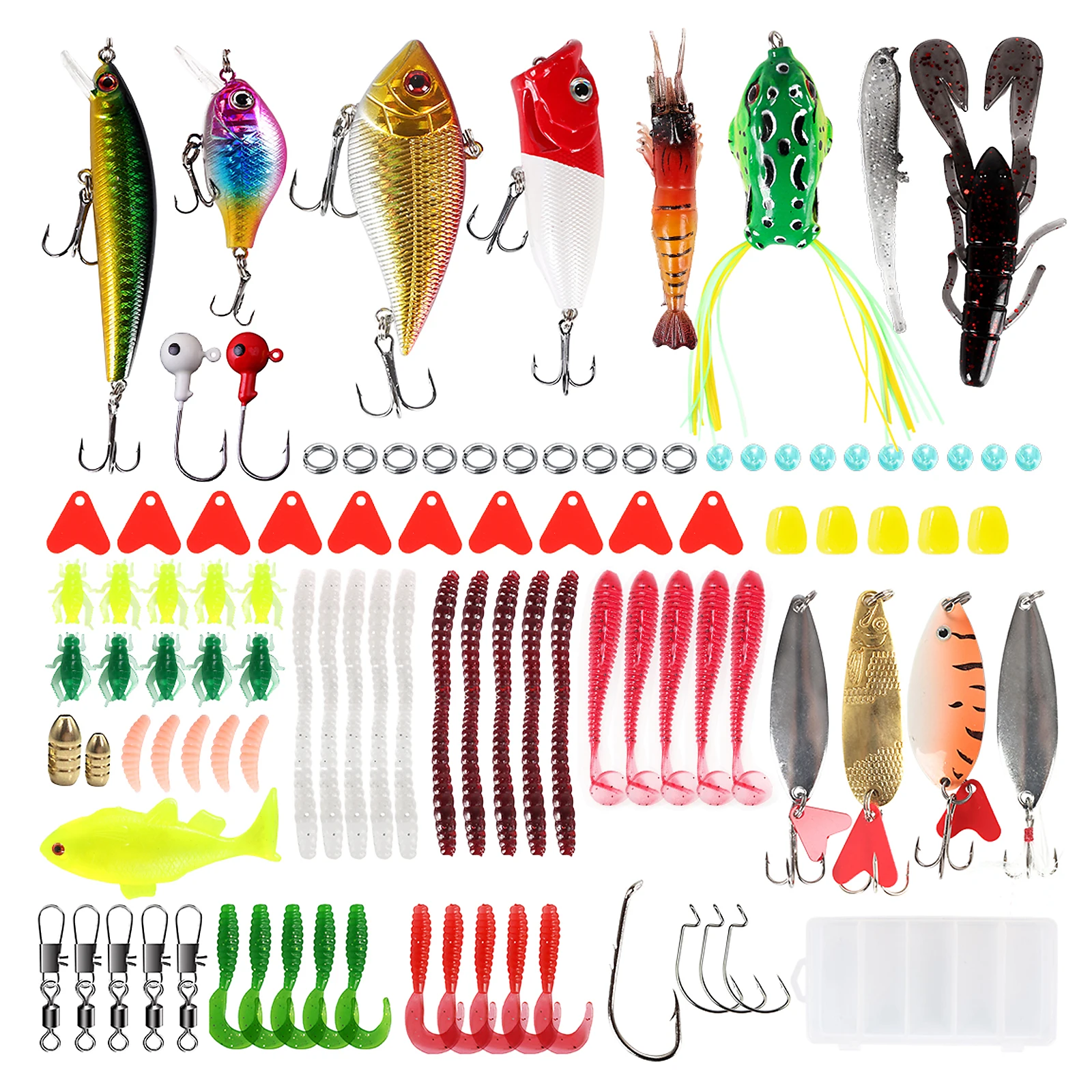 102 шт. приманка для ловли рыбы поддельные Креветочный крючок Приманка приманок