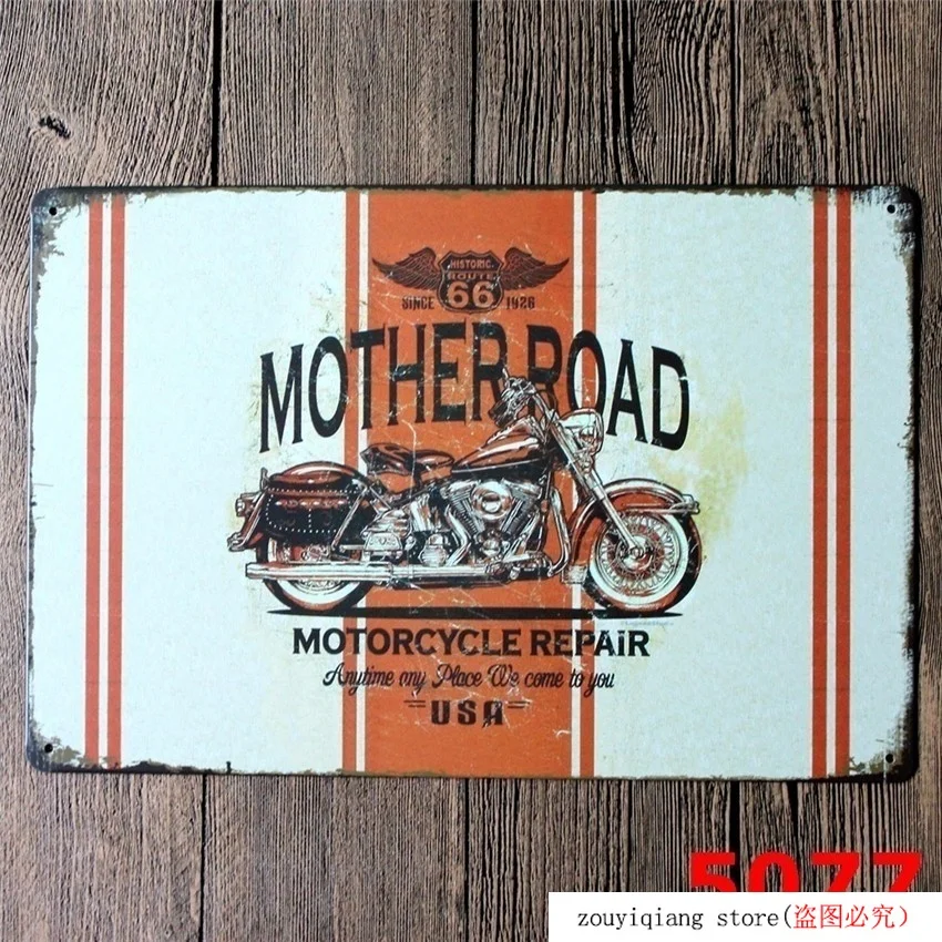 30*20cm Vintage Metal Tin Signs Motorcycle Medium Craft Iron Painting Wall Poster (Visit Our Store More Products!!!) | Дом и сад