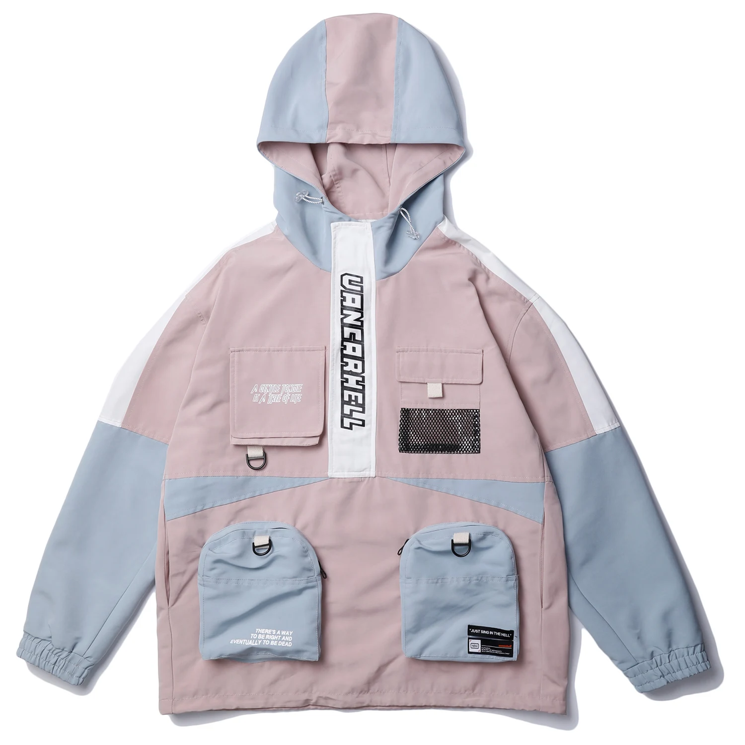 Aelfric Eden хип-хоп Лоскутные карманы цветные мужские куртки с капюшоном осень 2019