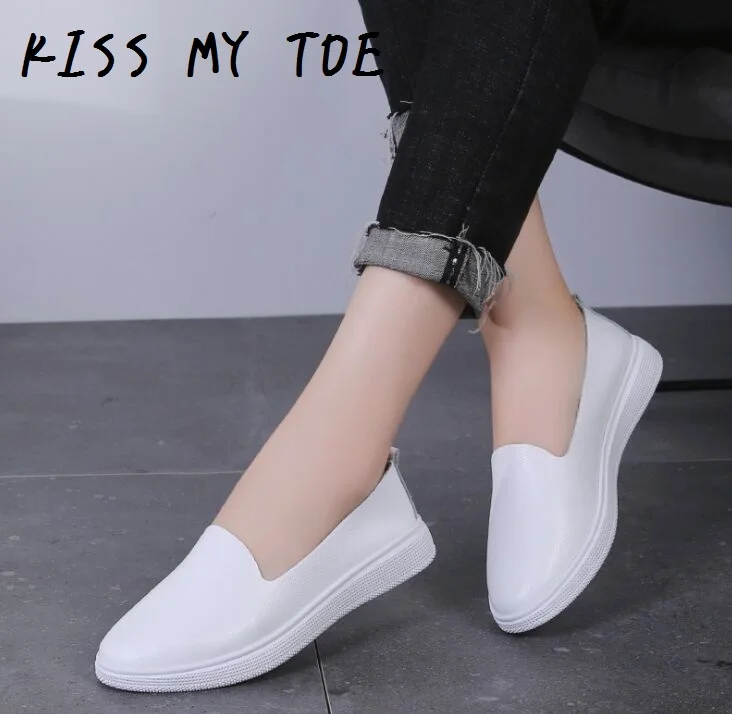 Мода 2020 года простая Удобная Повседневная дышащая обувь из натуральной кожи для