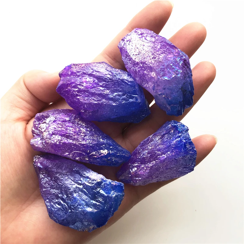 1 шт. декоративные кристаллы кварца с гальваническим покрытием | Дом и сад