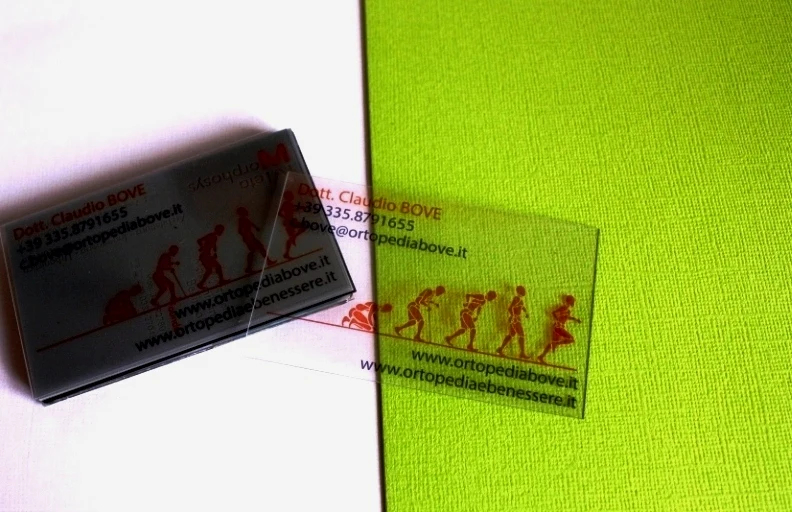 (1000pcs/lot) Customized printing PVC clear transparent visiting business card