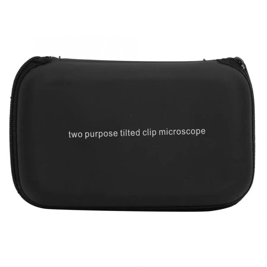 100X портативный светодиодный зажим Наклонный/вертикальный микроскоп двойного