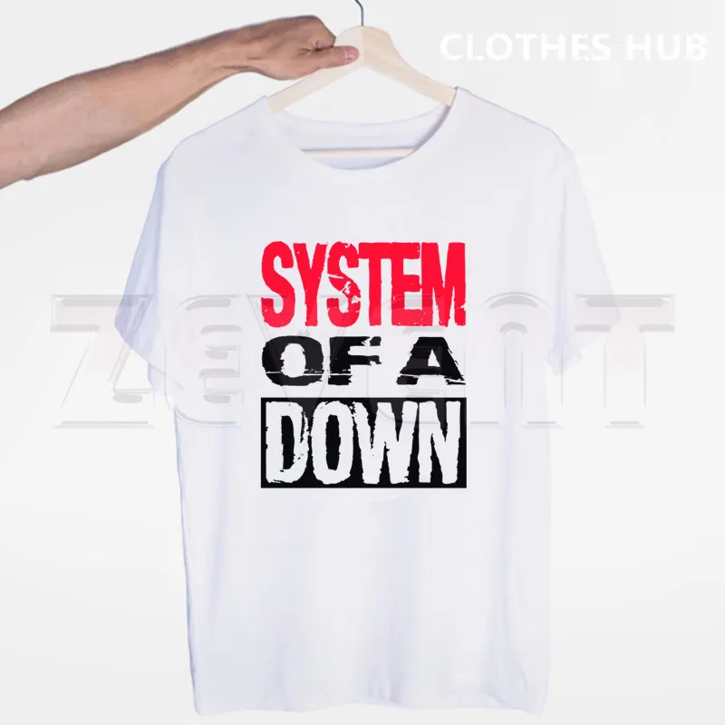 Футболка с металлической музыкальной группой System Of A Down SOAD летняя повседневная
