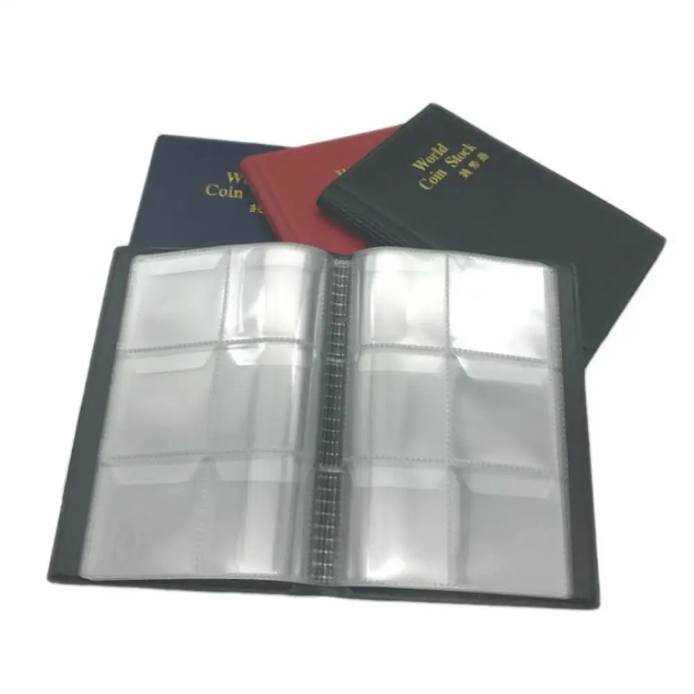 Альбом для сбора монет книга с 10 страниц 60 карманов органайзер домашнее