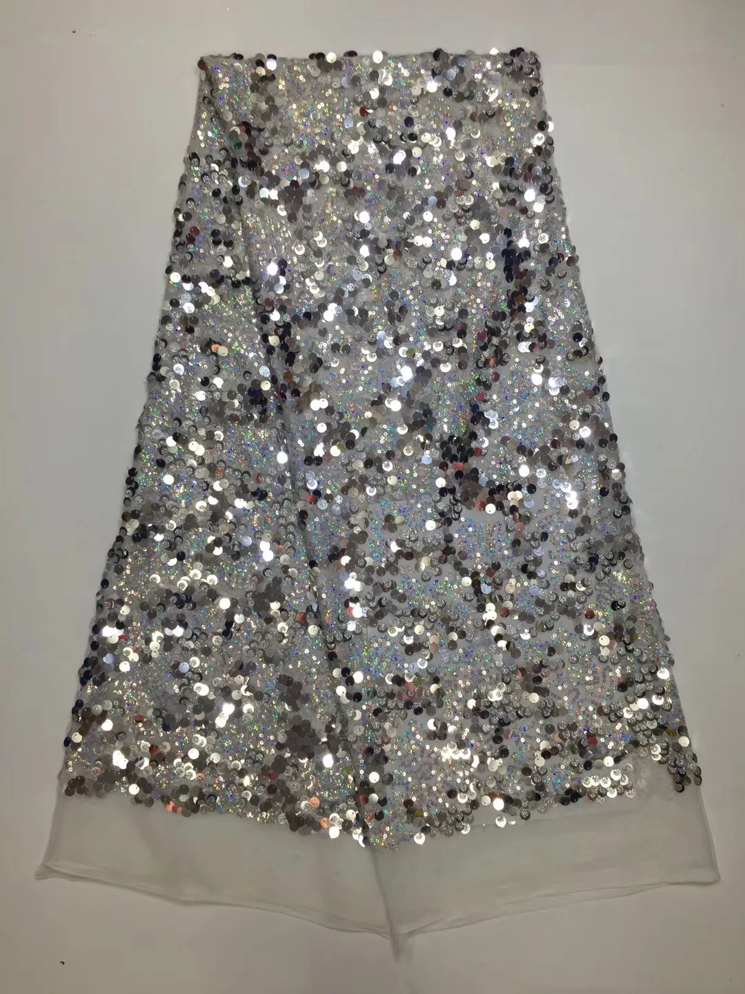 2018 новейшая африканская кружевная ткань золотого цвета с пайетками