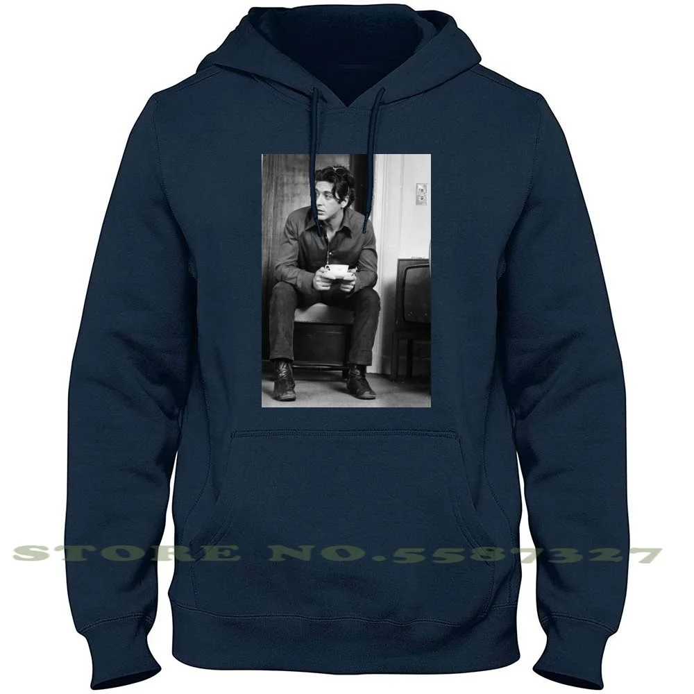 

Al Pacino Drinking Coffee Long Sleeve Hoodie Sweatshirt Al Pacino 1970S Film Movies Cinema Classic Movies The Godfather Serpico