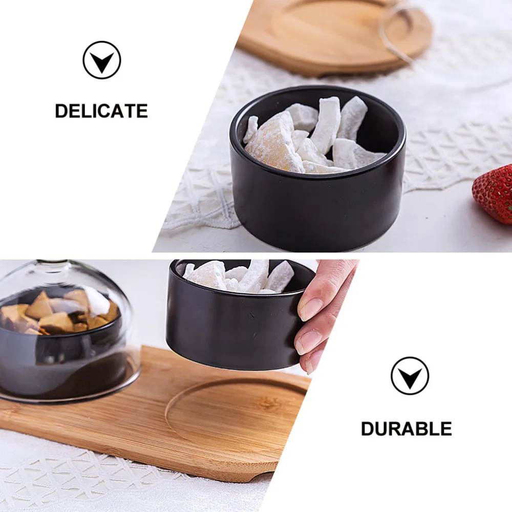 

1pc Creative Serving Sweets Bowl Dessert Bowl Wooden Serving Sweets Bowl