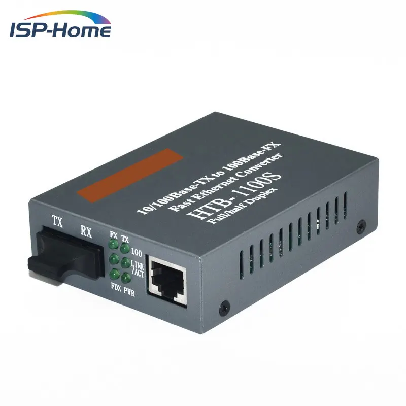 Одномодовый оптический медиаконвертер RJ45 10/100 Мбит/с 25 км|porte|port rj45 |