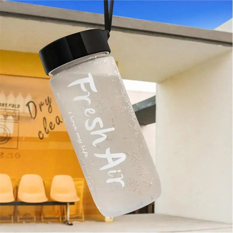 600 мл пластиковая Матовая бутылка для воды сок герметичная Спортивная