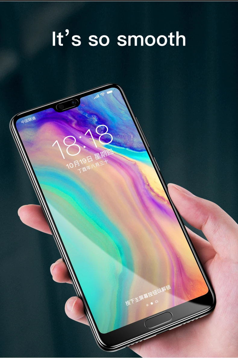2 шт./компл. 9D полное покрытие закаленное стекло для huawei P20 30 HD анти-отпечатков пальцев Защитная пленка для экрана для huawei P20 30 Pro