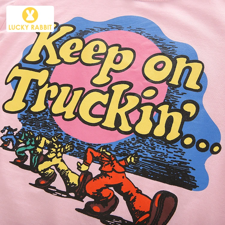 Детская одежда оптом повседневные летние топы для девочек с мультяшным принтом