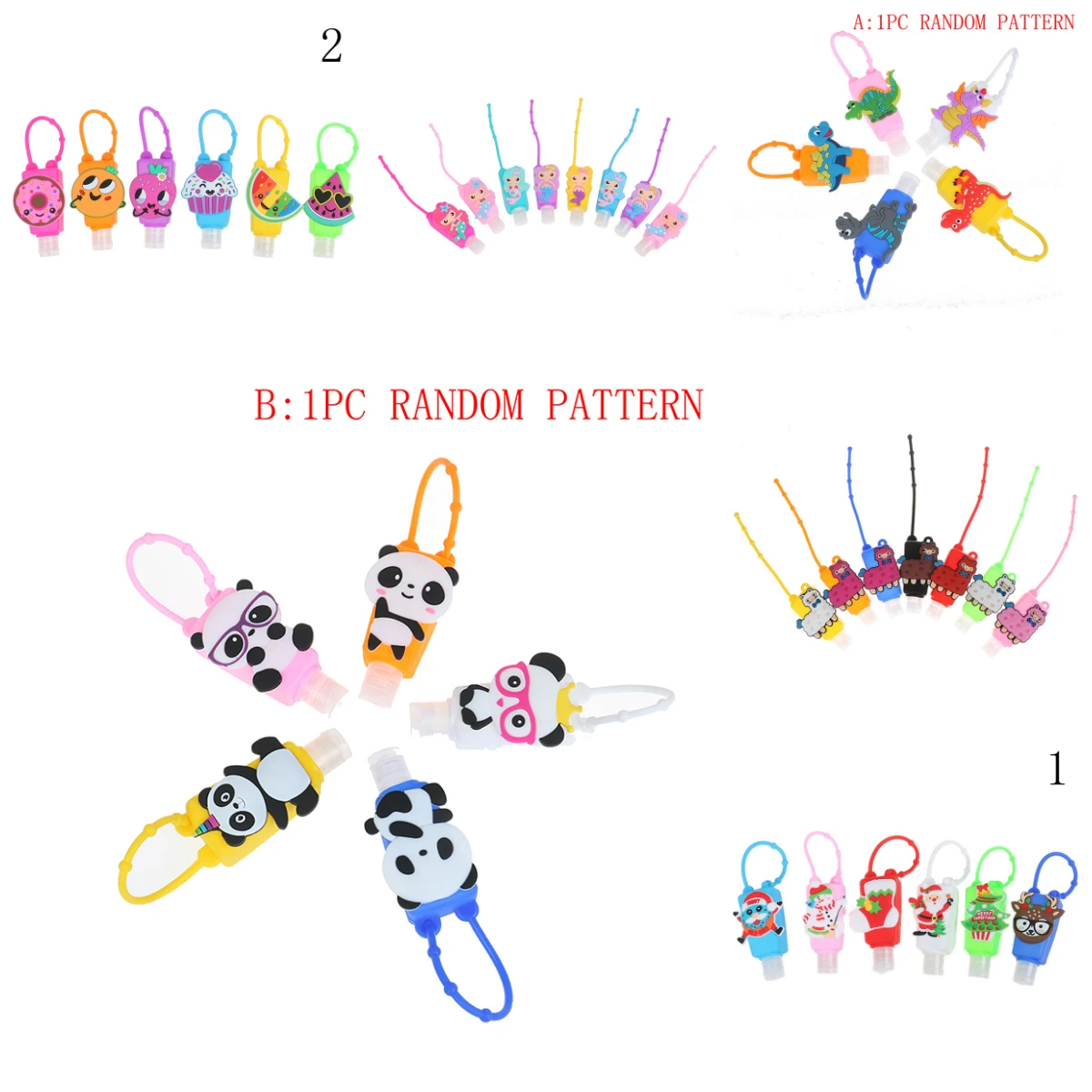 1 шт. одноразовый съемный силиконовый чехол|Переносные дозаторы мыла| |