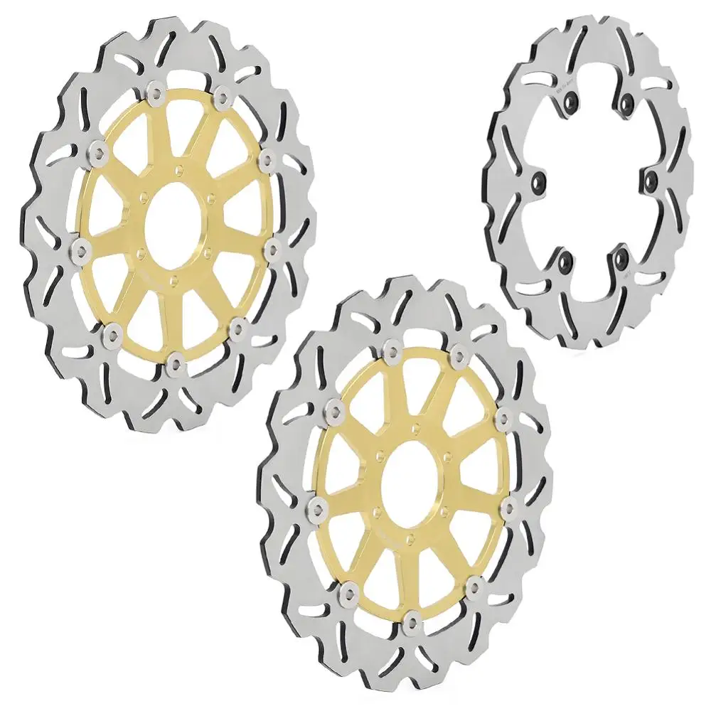 

BIKINGBOY Full Set Front Rear Brake Disks Discs Rotors For Ducati PASO 907 IE 90 91 1990 1991