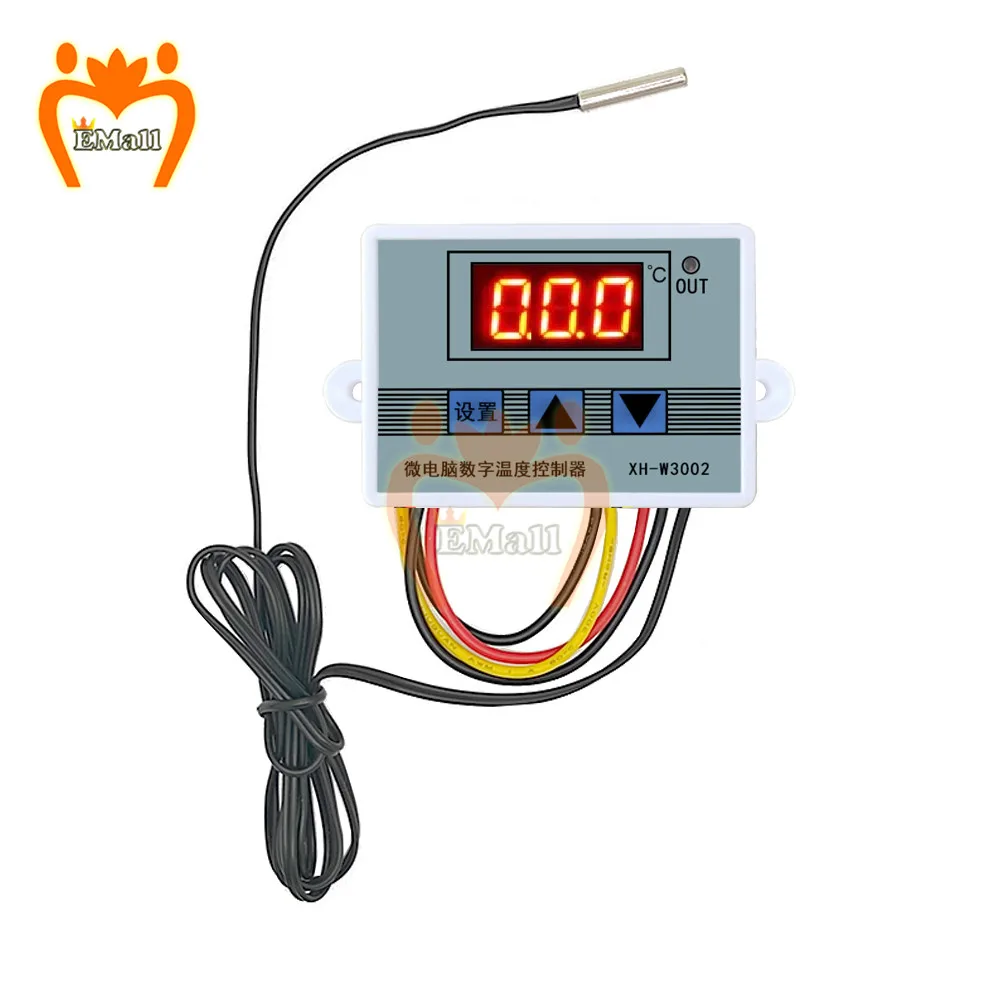 Цифровой светодиодный регулятор температуры переменного тока 10 А 12 В 24 220 110 W3001